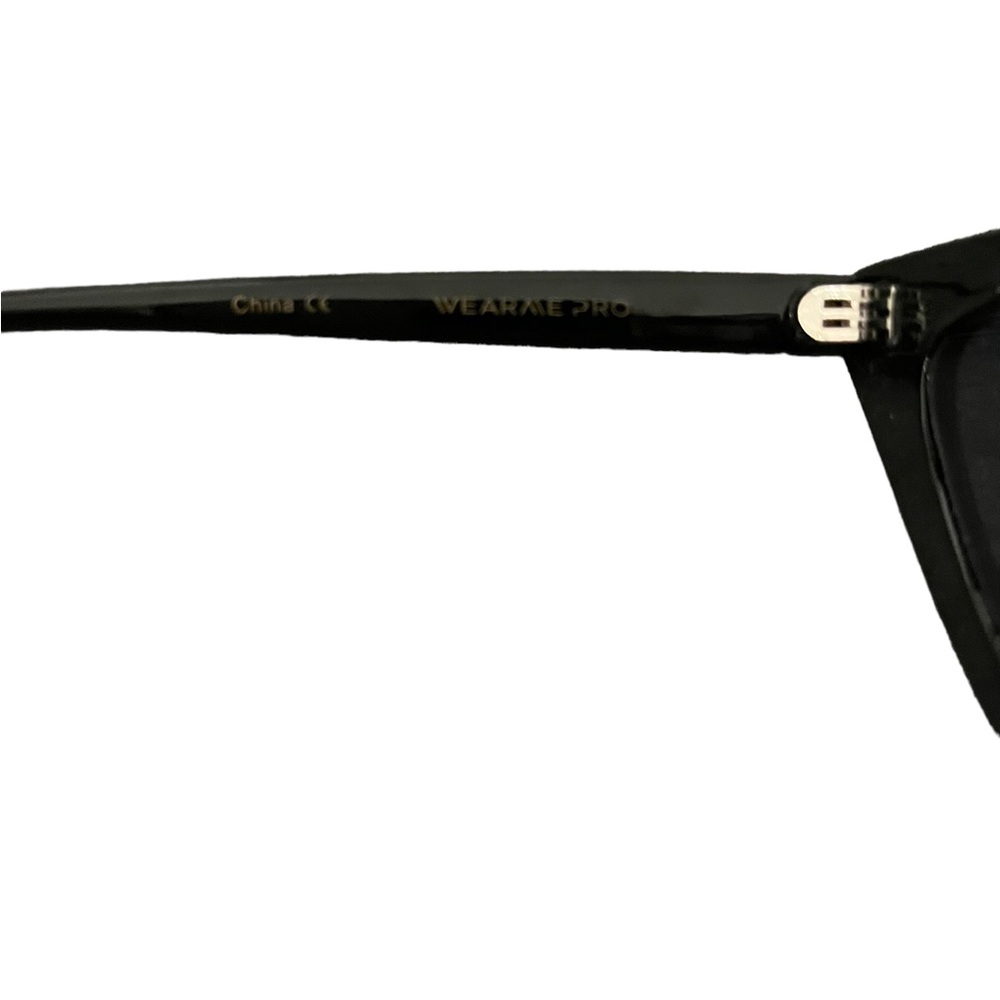 WearMe Pro Black Cat Eye Sunglasses with Zip Around Hard Case CAT007 - Picture 6 of 12